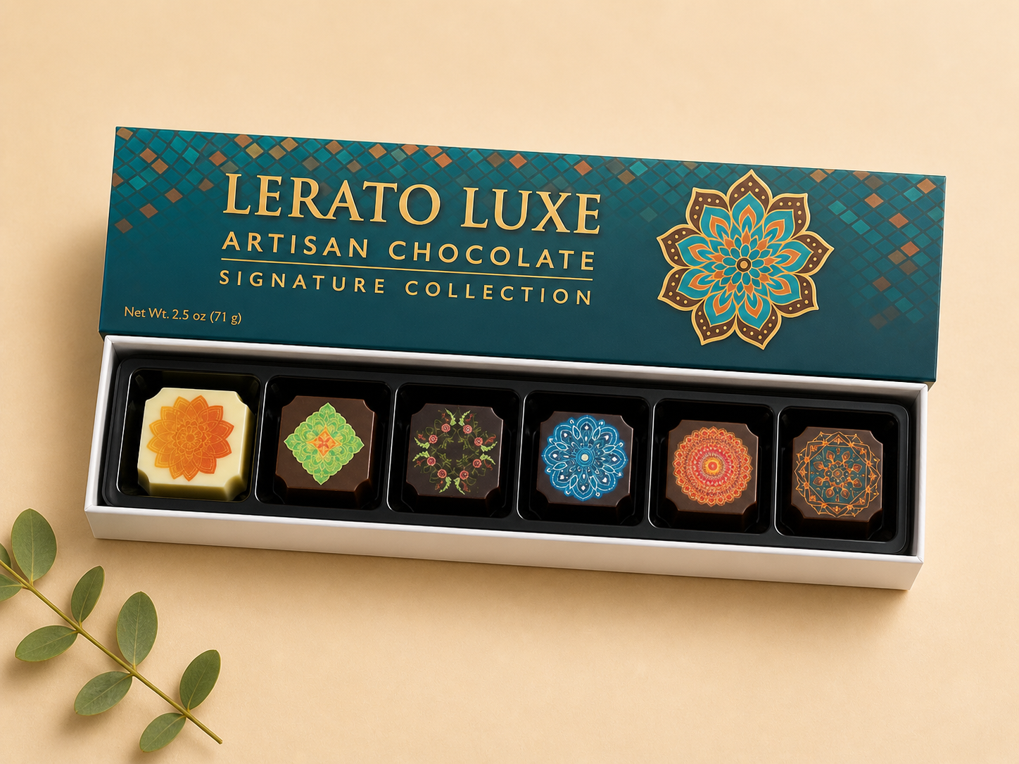 Artisan Chocolate Bonbons- Signature Collection -6 piece gift box