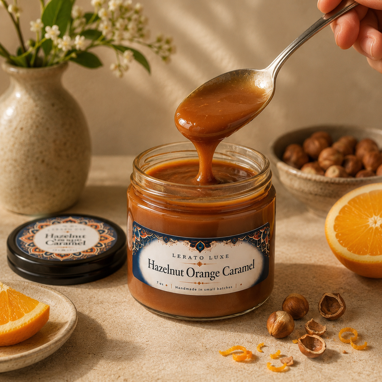 Hazelnut Orange  Caramel Spread